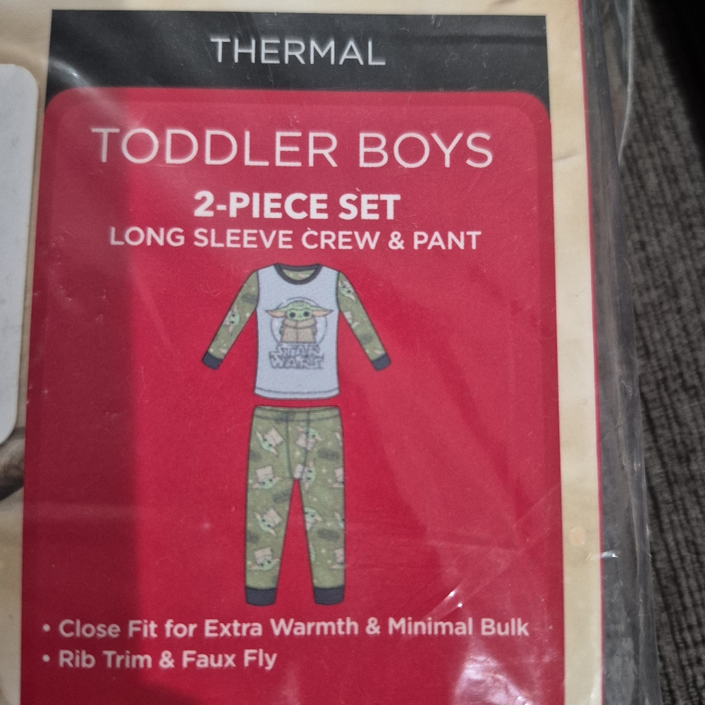 Cuddl Duds Toddler Boys 2-Piece Thermal Set